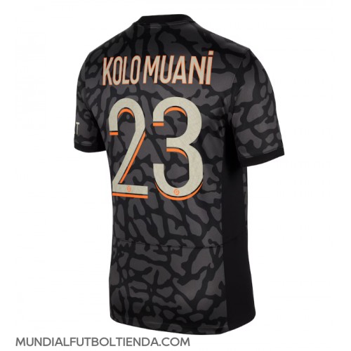 Camiseta Paris Saint-Germain Randal Kolo Muani #23 Tercera Equipación Replica 2023-24 mangas cortas